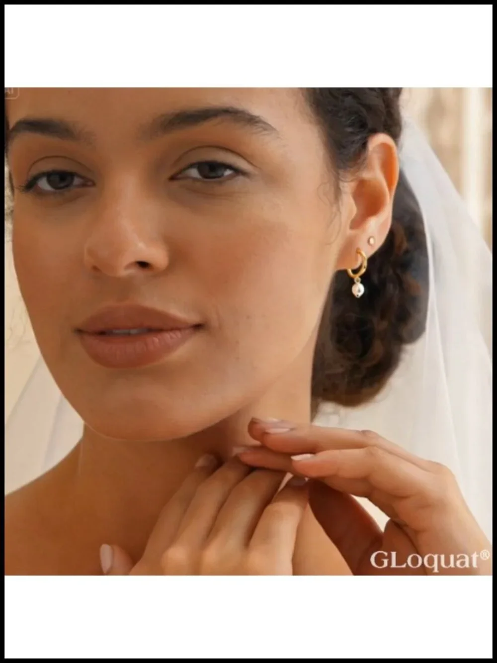 3 Pair 14k Gold Plated Huggie Hoop Earrings Set CZ Stud Pearl Dangle